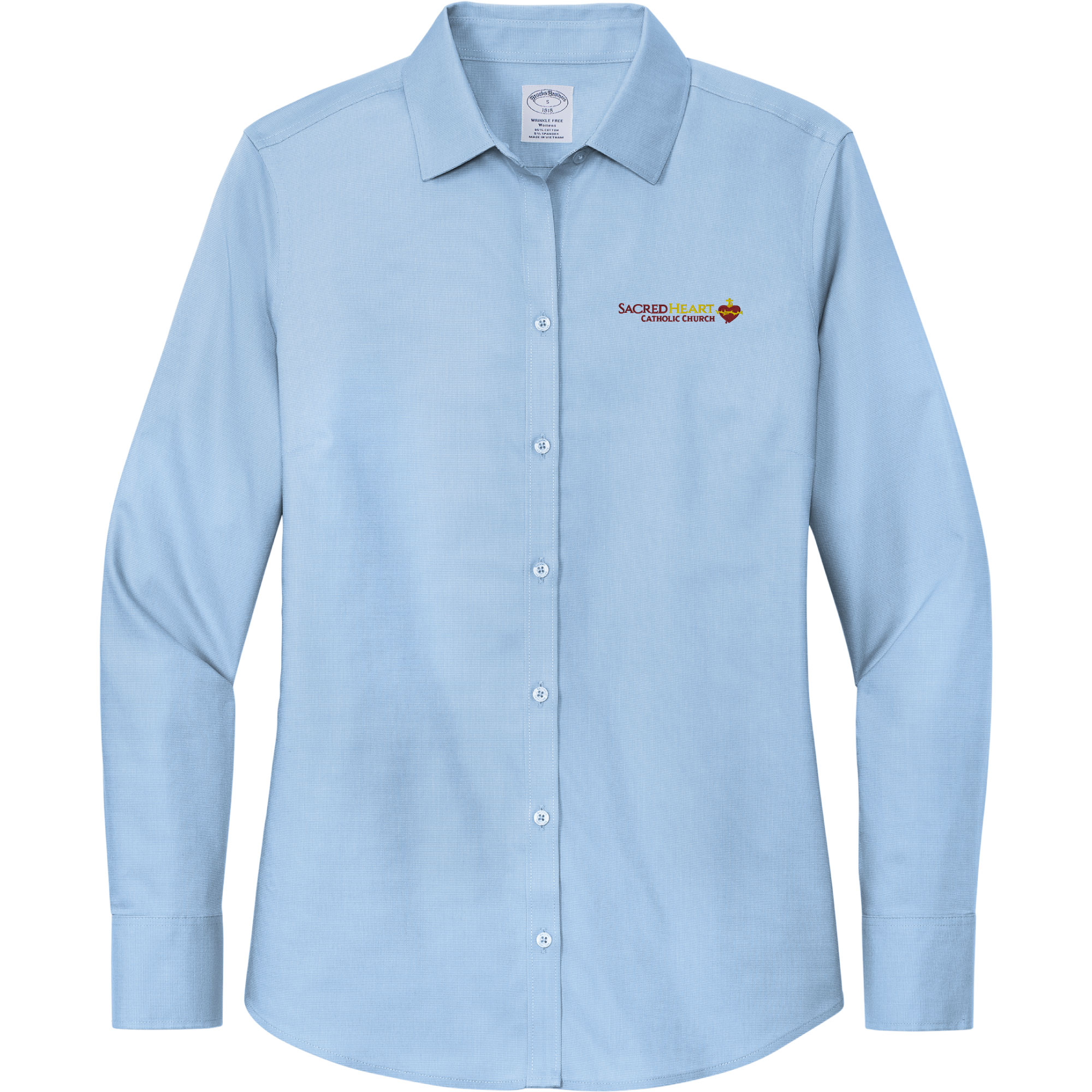 Brooks Brothers Ladies Wrinkle-Free Stretch Nailhead Shirt - Image 3