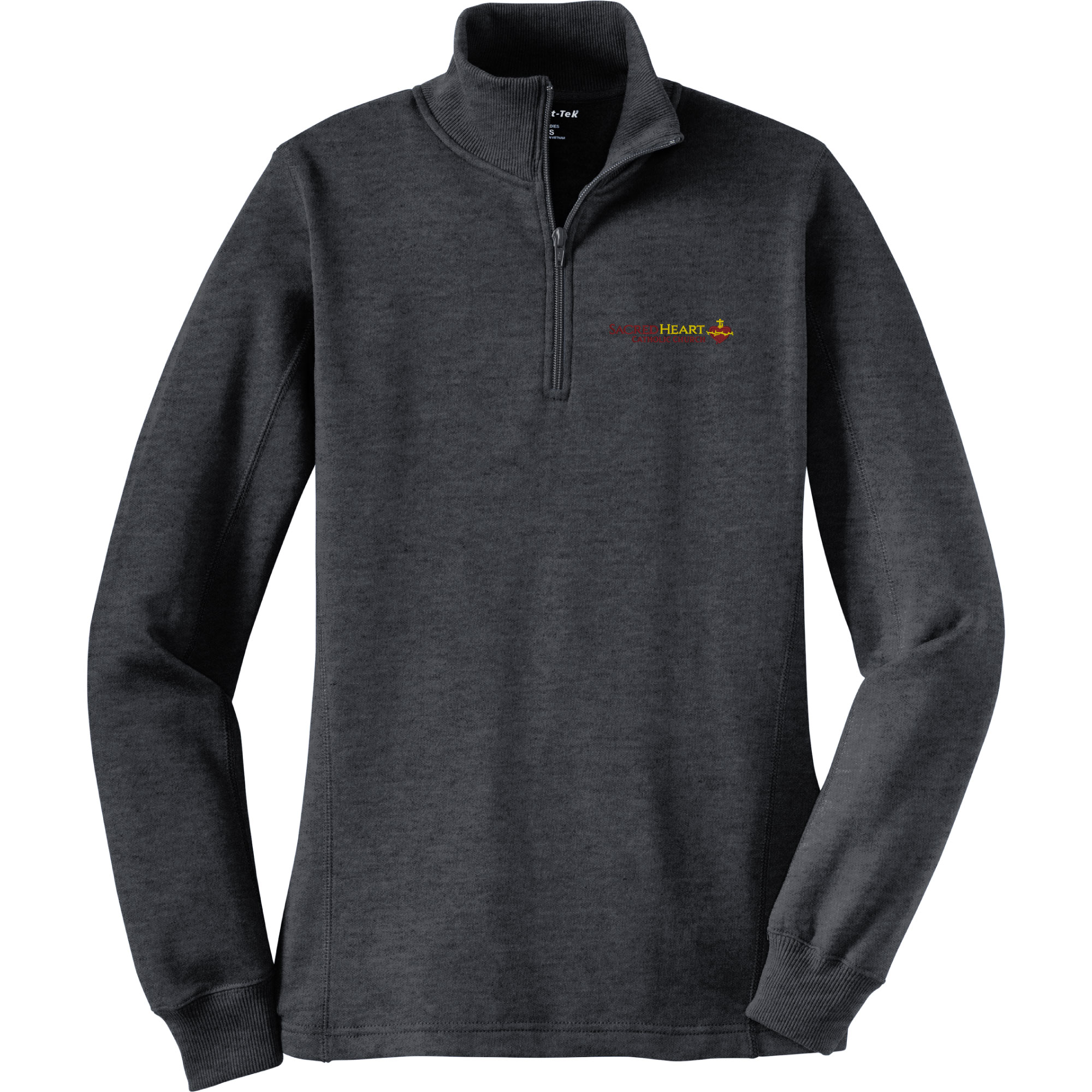 Ladies 1/4-Zip Sweatshirt - Image 3