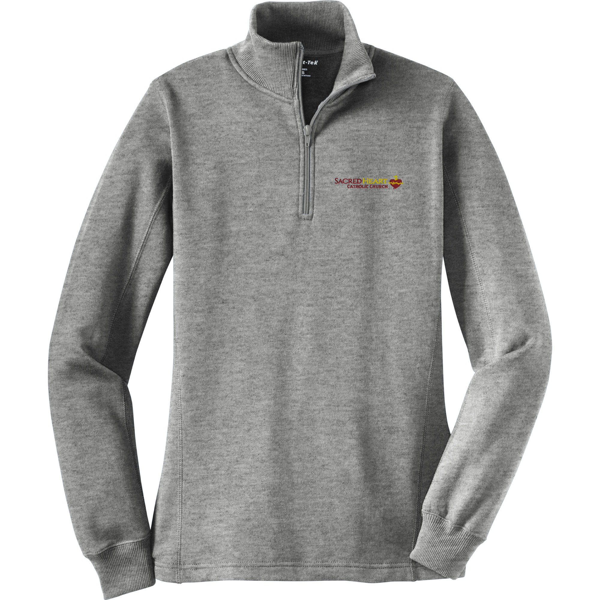 Ladies 1/4-Zip Sweatshirt - Image 2