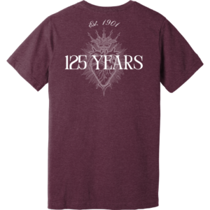 BELLA+CANVAS 125th Anniversary Sacred Heart Tee - Heather Maroon