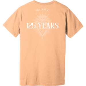 BELLA+CANVAS 125th Anniversary Sacred Heart Tee - Heather Peach